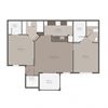 Two Bedroom Floorplan Polos at Hudson Corners Greer SC